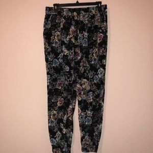 Floral Print Joggers